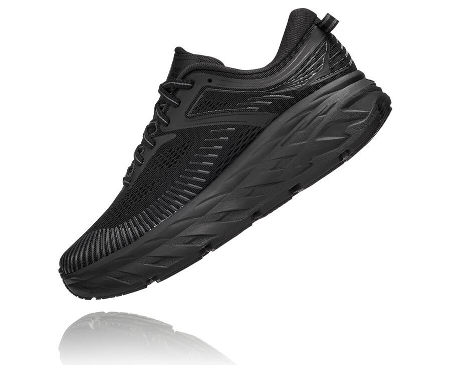 Hoka One One ランニングシューズ レディース 黒 - ボンダイ7 - XT0286517